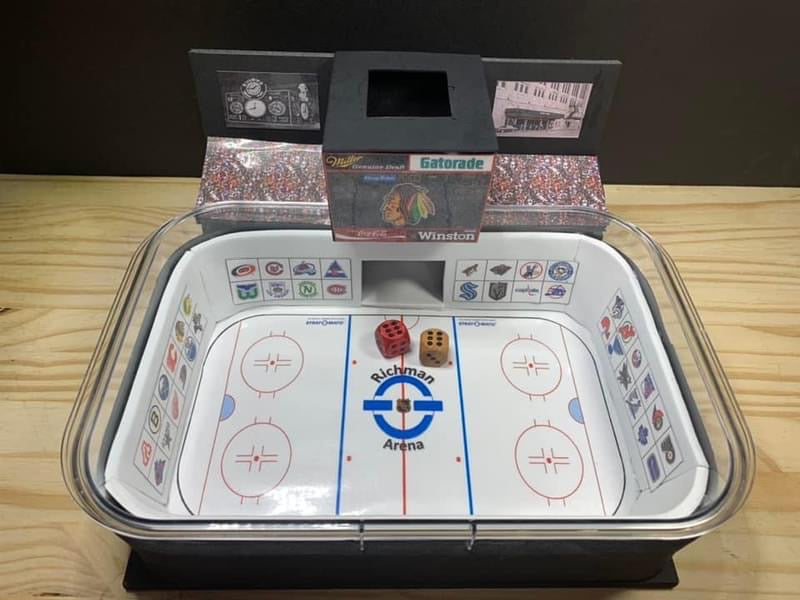 Hockey Rink Dice Tower (10x10)- specialty dice box